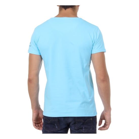 Ufford & Suffolk Polo Club Mens T-Shirt Short Sleeves Round Neck US028 BLUE