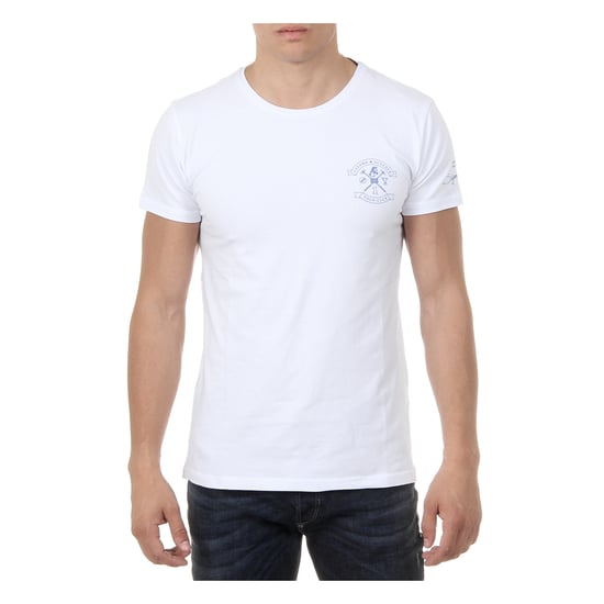 Ufford & Suffolk Polo Club Mens T-Shirt Short Sleeves Round Neck US028 WHITE