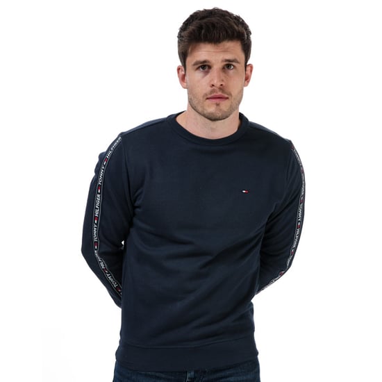 Men's Tommy Hilfiger Taped Sweatshirt Navy Min Navy