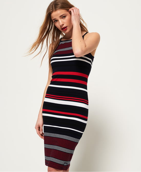 Superdry Strappy Stripe Midi Dress