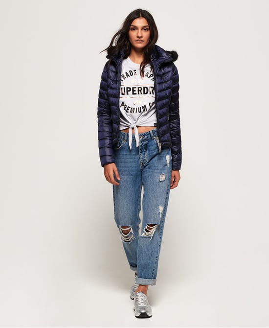 Superdry Hooded Luxe Chevron Fuji Jacket