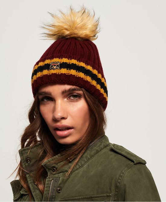 Superdry Aimee Stripe Ribbed Beanie