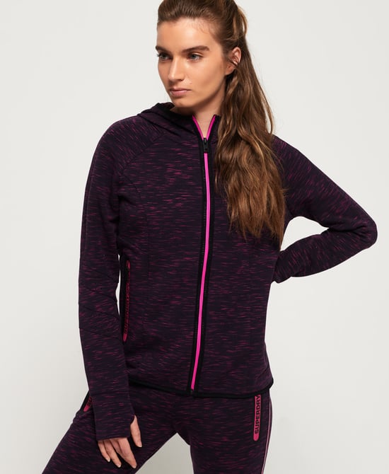 Superdry Core Gym Tech Panel Zip Hoodie