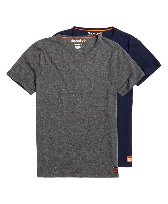 Superdry SD Laundry Organic Cotton Slim T-Shirt Double Pack
