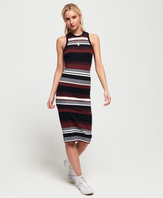 Superdry Knitted Stripe Midi Dress