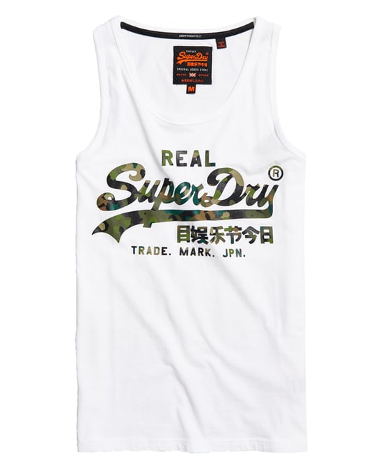 Superdry Vintage Logo Layered Camo Lite Vest Top