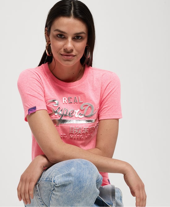 Superdry Vintage Logo Embossed Foil T-Shirt