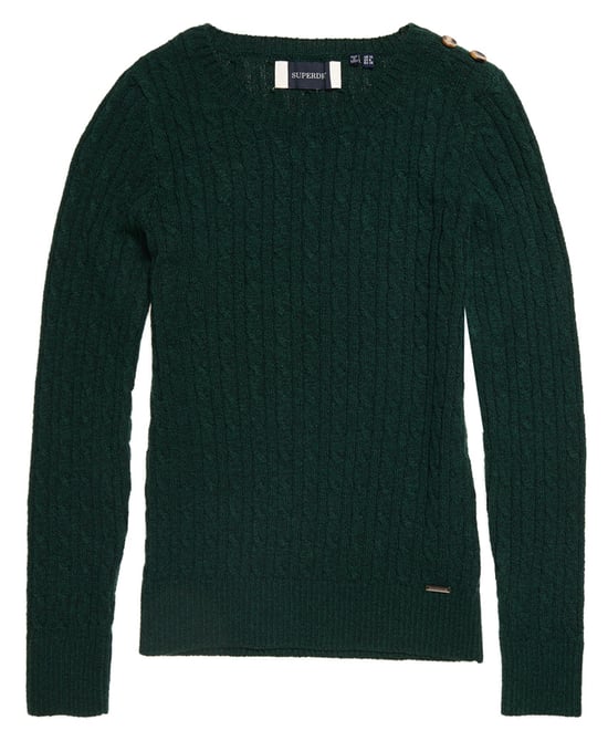 Superdry Croyde Cable Knit Jumper - Image 2