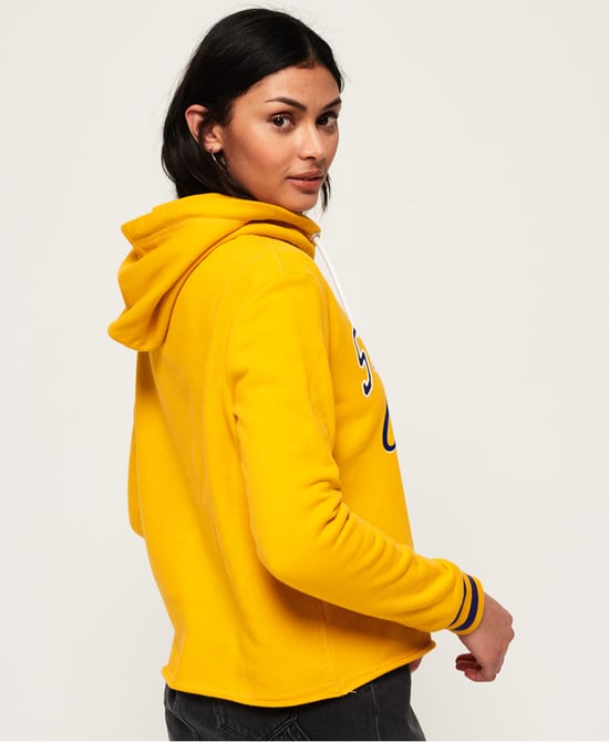 Superdry Real Champs College Crop Hoodie