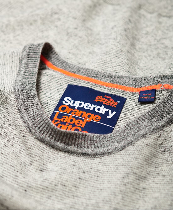 Superdry Orange Label Cotton Crew jumper