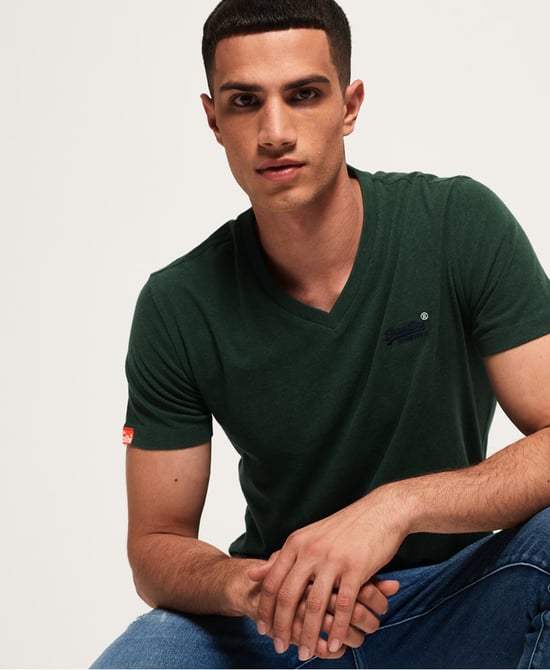 Superdry Organic Cotton Vintage Embroidery Vee T-Shirt