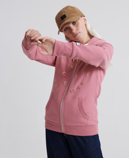 Superdry NYC Studio Foil Zip Hoodie