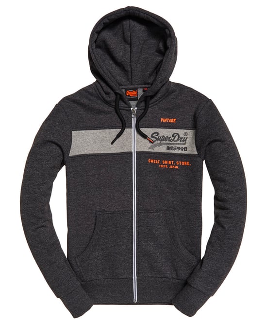 Superdry Sweat Shirt Shop Magma Panel Zip Hoodie