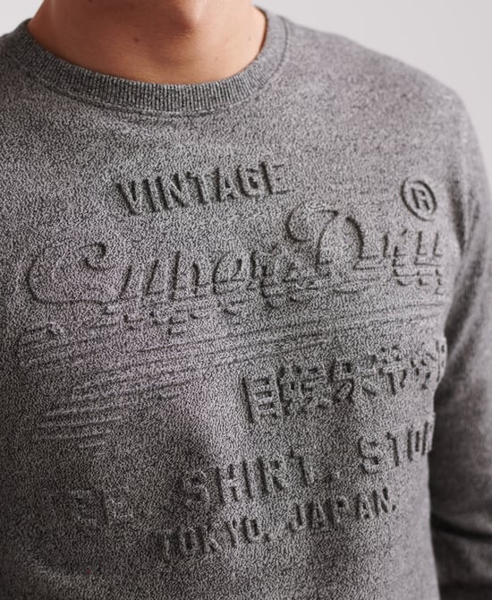 Superdry Shirt Shop Embossed Long Sleeve T-Shirt