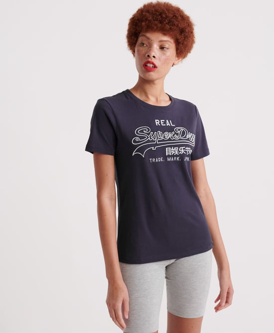 Superdry Vintage Logo Embroidery Outline T-Shirt