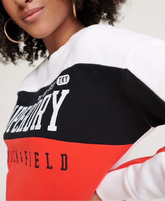 Superdry Panel long Sleeved Sweat Dress
