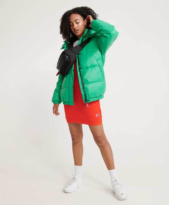 Superdry Panel long Sleeved Sweat Dress