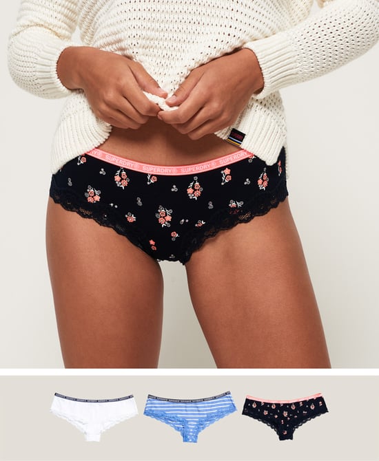 Superdry Lola Lace Briefs Triple Pack