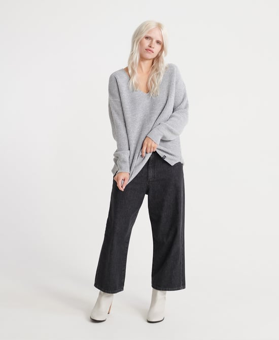 Superdry Erin Embellished V-Neck Knitted Jumper
