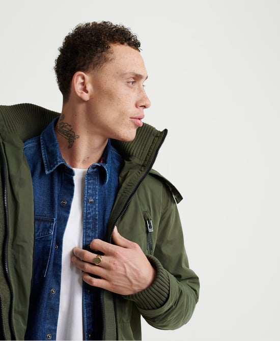 Superdry Microfibre Faux Fur Hooded SD-Windattacker Jacket