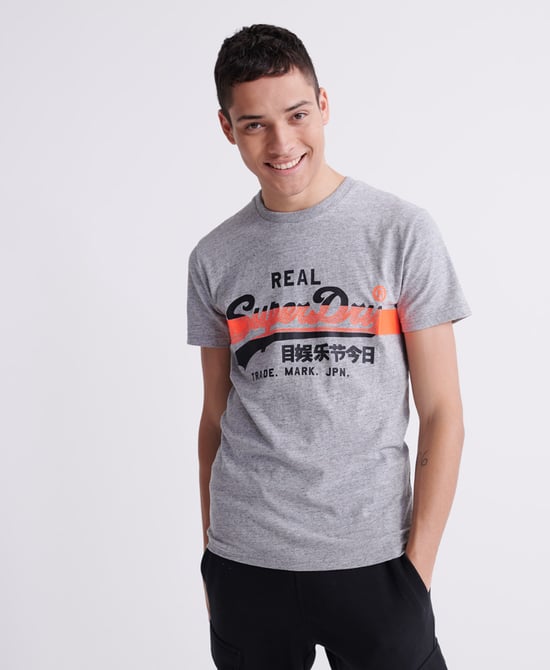 Superdry Vintage Logo Cross Hatch T-shirt