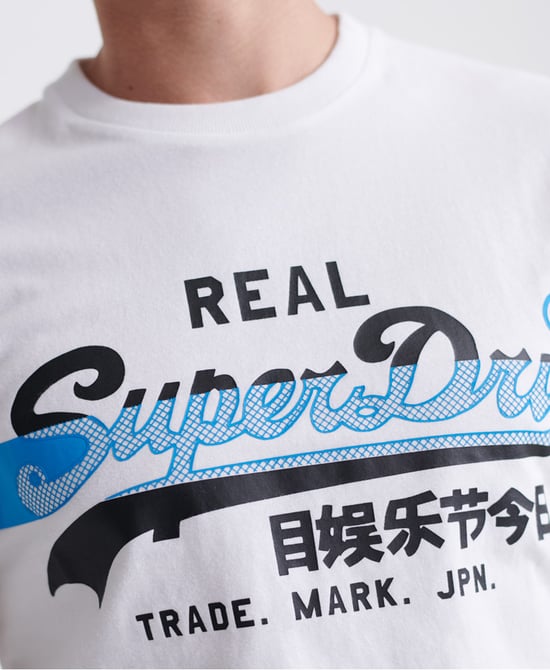 Superdry Vintage Logo Cross Hatch T-shirt