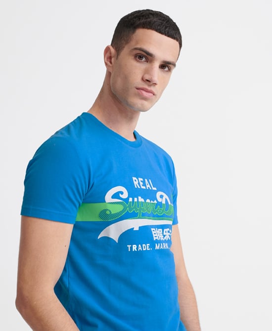 Superdry Vintage Logo Cross Hatch T-shirt