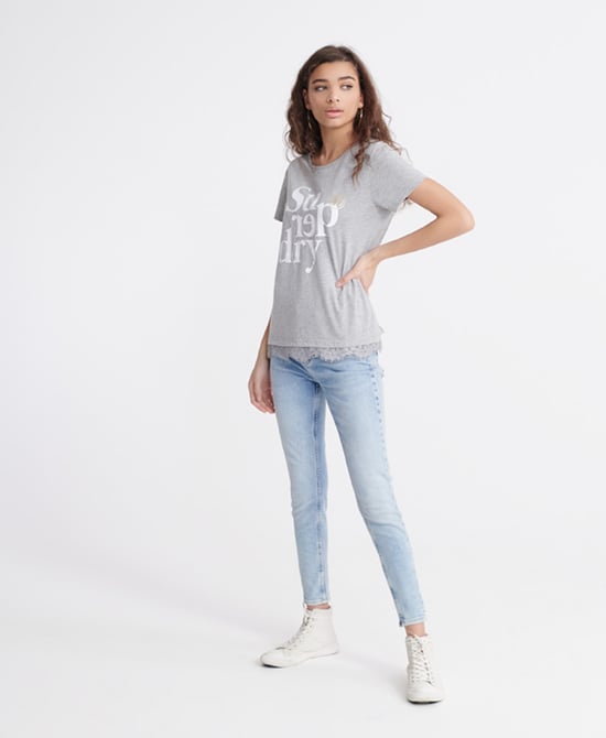 Superdry Tilly Lace Graphic T-Shirt