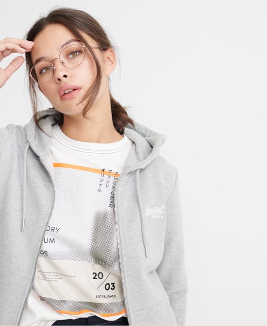 Superdry Orange Label Loopback Zip Hoodie