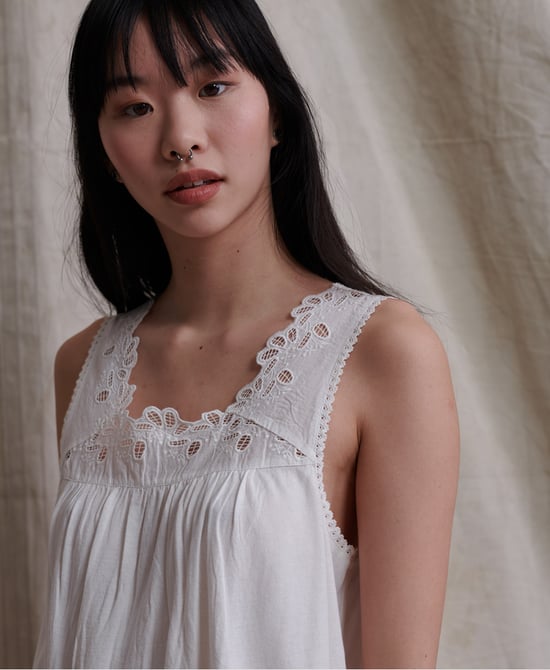 SUPERDRY Woven Trim Vest Top