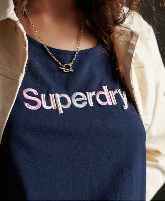 Superdry Swiss Logo Embroidered Classic Vest Top