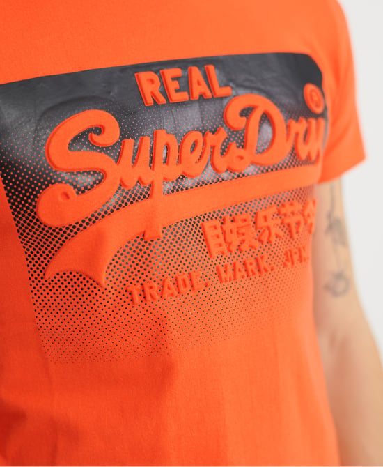 Superdry Vintage Logo Halftone Embossed T-Shirt