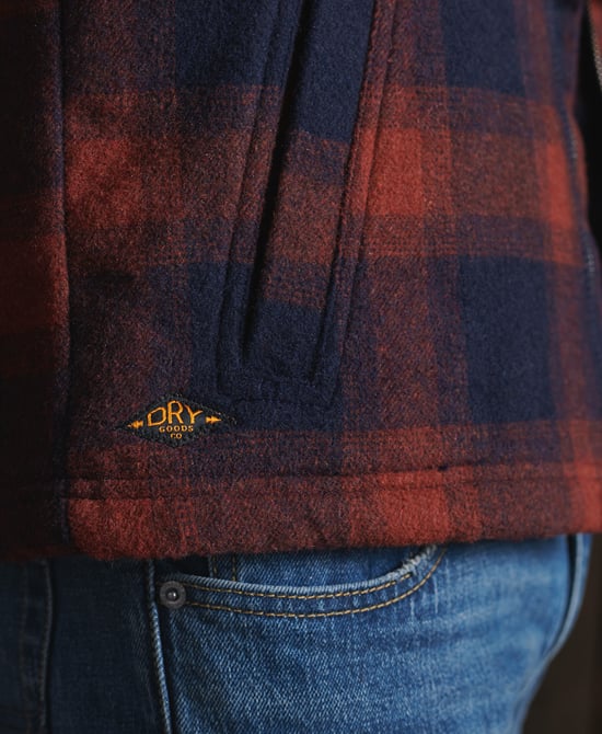 Superdry Hunting Zip Through Wool Overshirt
