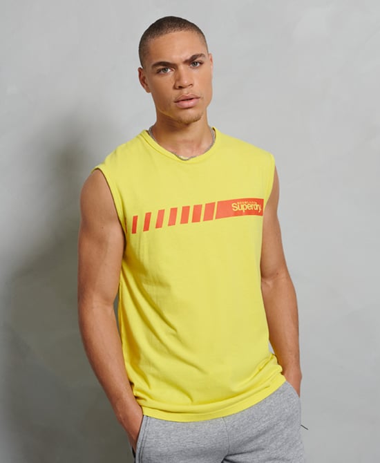 Superdry Core Logo Sport Stripe Vest Top