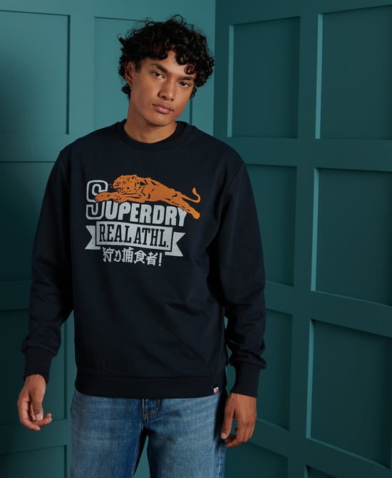 Superdry Varsity 24 Oversized Crew Sweatshirt