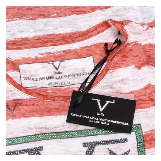 V 1969 Italia Womens T-shirt Short Sleeves Round Neck Multicolor CHARLOTTE