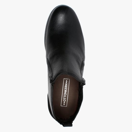 Ottonkern Leather Double Zip Ankle Boots
