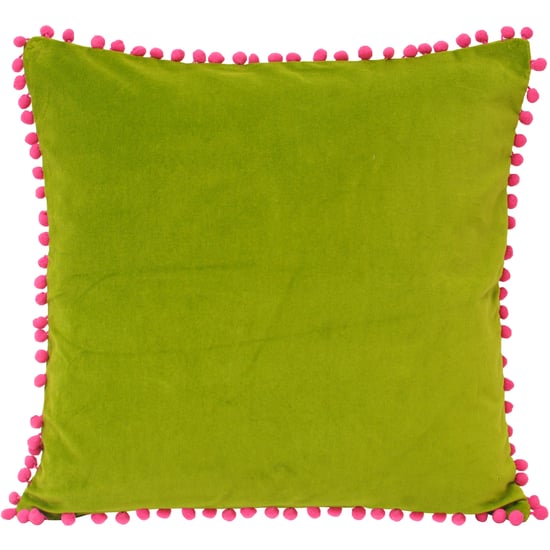 Velvet Pompom 45X45 Pcu Gree/Fuc - Image 1