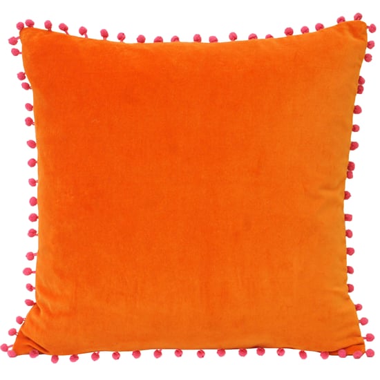 Velvet Pompom 45X45 Pcu Org/Fuch - Image 1