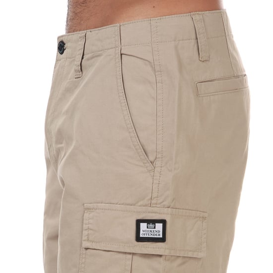 Men's Weekend Offender High Desert Cargo Short in Stone - Image 4