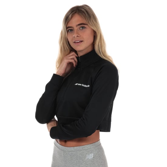 Women's New Balance Optiks Cropped Jacket in Black - Image 1