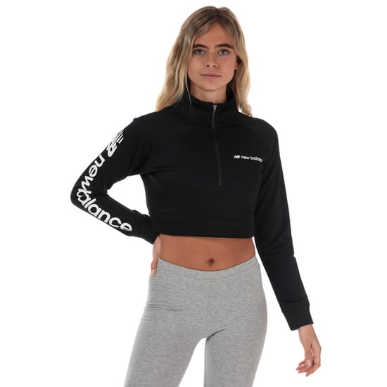 Women's New Balance Optiks Cropped Jacket in Black - Image 4