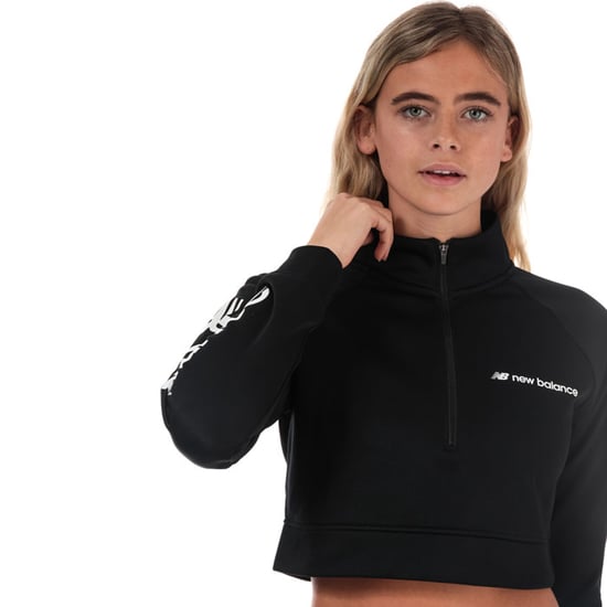 Women's New Balance Optiks Cropped Jacket in Black - Image 5