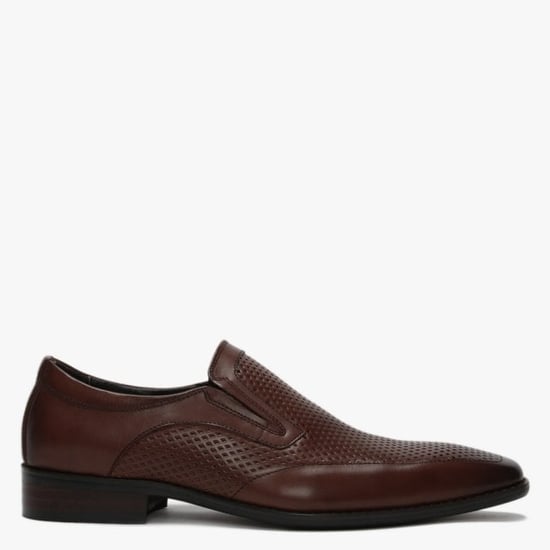 Daniel Xanthins Leather Laser Cut Loafers