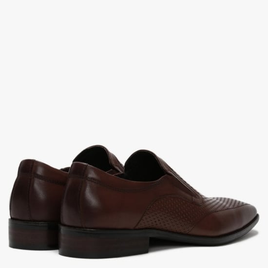 Daniel Xanthins Leather Laser Cut Loafers
