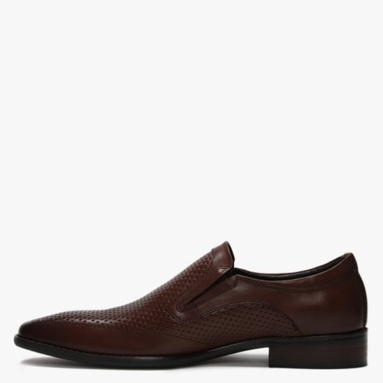Daniel Xanthins Leather Laser Cut Loafers