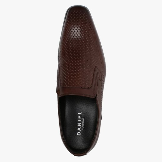 Daniel Xanthins Leather Laser Cut Loafers
