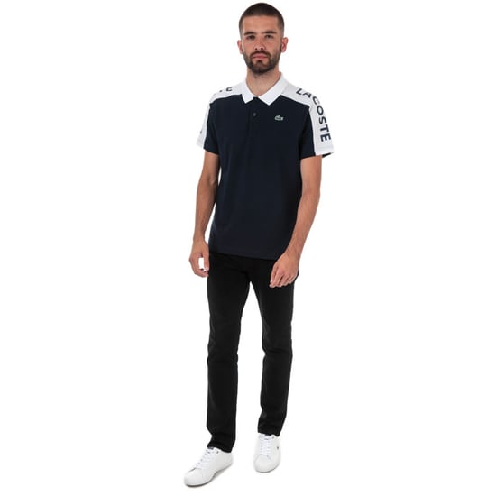 Men's Lacoste Regular Fit Pique Polo in Navy