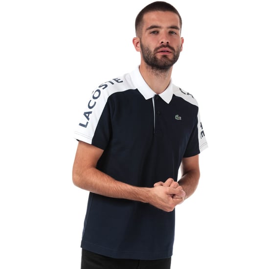 Men's Lacoste Regular Fit Pique Polo in Navy