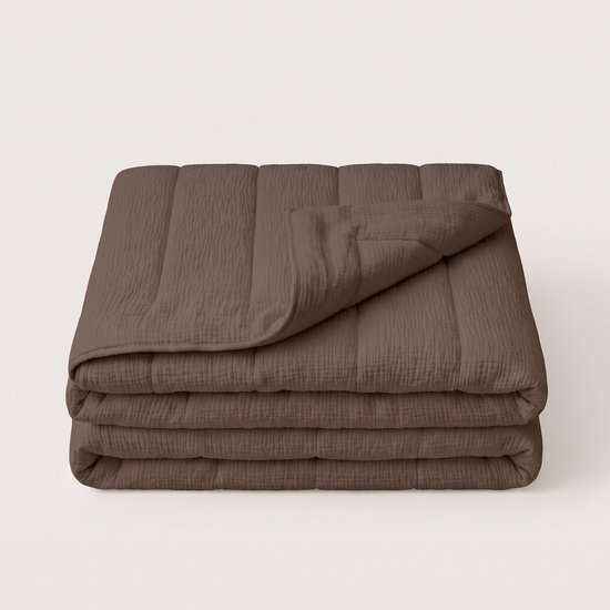 Eazzzy Dekbed Mousseline Micro - Chocolate - Image 1